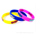 Embossed Full Color Silicone Wristbands / 150 / 180 / 200 / 202 / 220 / 240 * 12 * 2mm